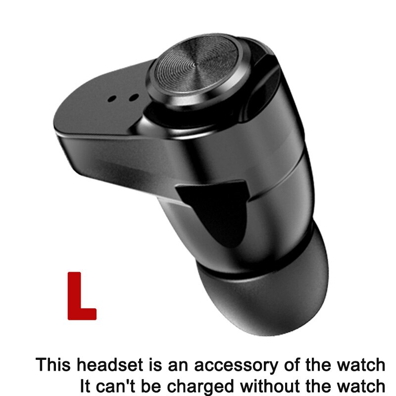 Smartch Smartwatch Men - Bluetooth Earphones, Body Temp Thermometer, Full Touchscreen, 1.3" Display: S201 Left earphone