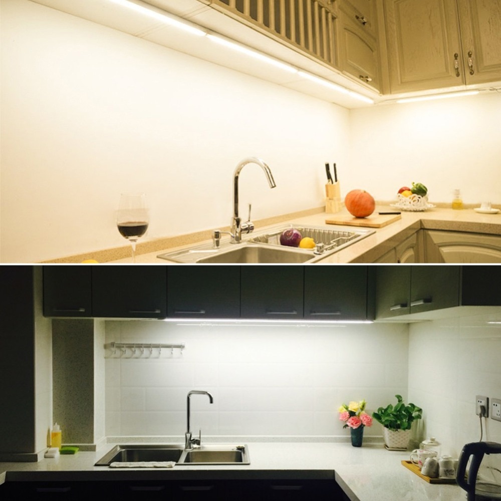 Lights For Kitchen AC 220V LED Bar light Lamp With EU Plug Switch Closet backlight 29cm 57cm led cocina cabinet lighting 6W 10W
