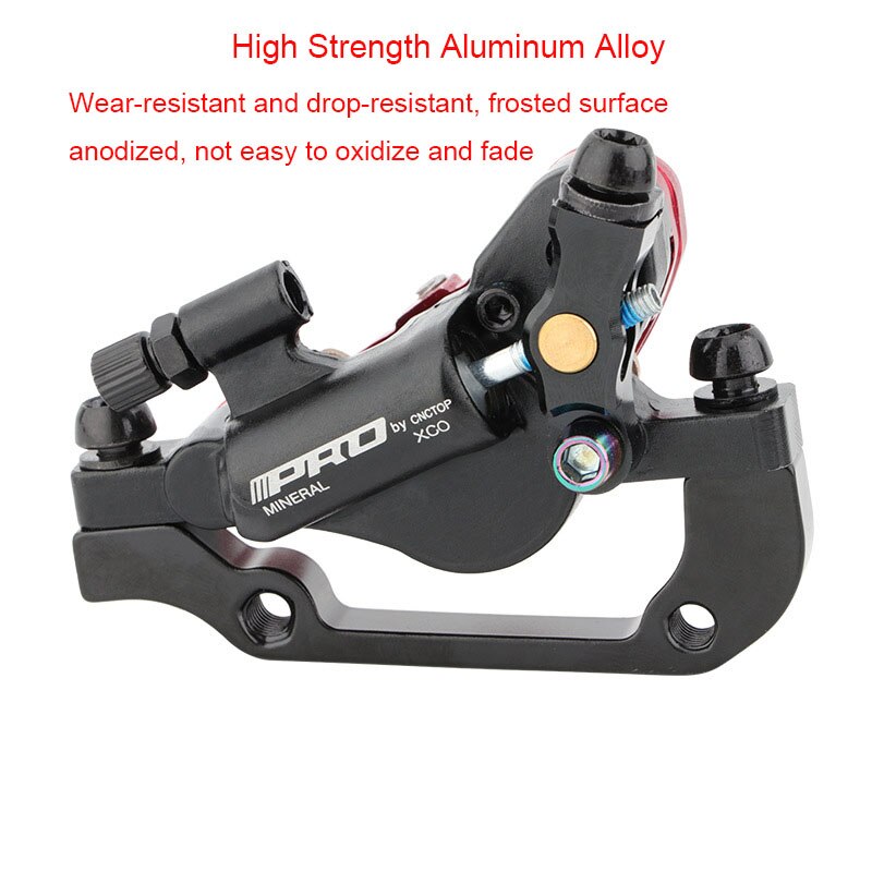 Freno mecánico de doble cara para bicicleta de montaña, pinza de presión de aceite, delantera y trasera, aleación de aluminio de alta resistencia