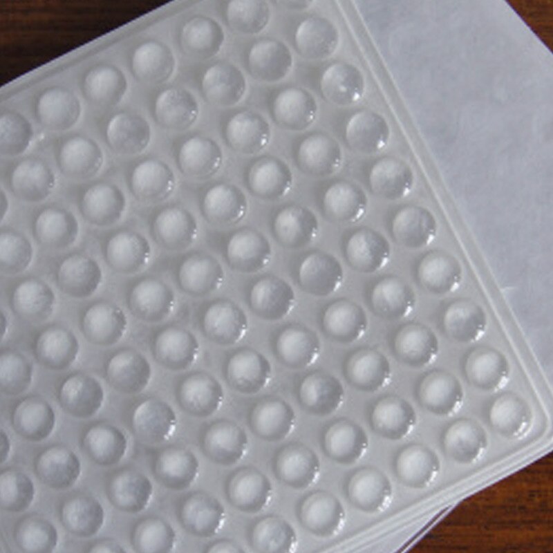 100PCS Self Adhesive Rubber Feet Clear Semicircle Bumpers Door Buffer Pad C66