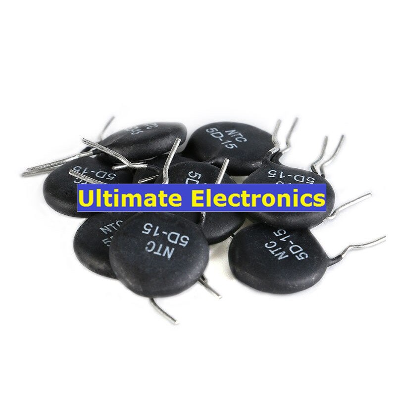50pcs Thermistor NTC5D-15 5D-15 5D15 15MM Diameter Negative Temperature coefficient