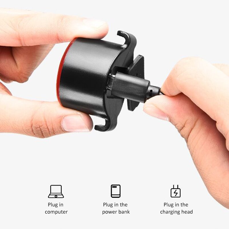 Fiets Achterlicht Usb Oplaadbare Fietsen Licht Fiets Led Fiets Helm Rugzak Sport Lamp Fietslicht Fiets Accessoires