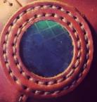 Becco di uccello Maschera Peste Medico Manuale di Cuoio Piatto Modello di Disegno: trasparente lente