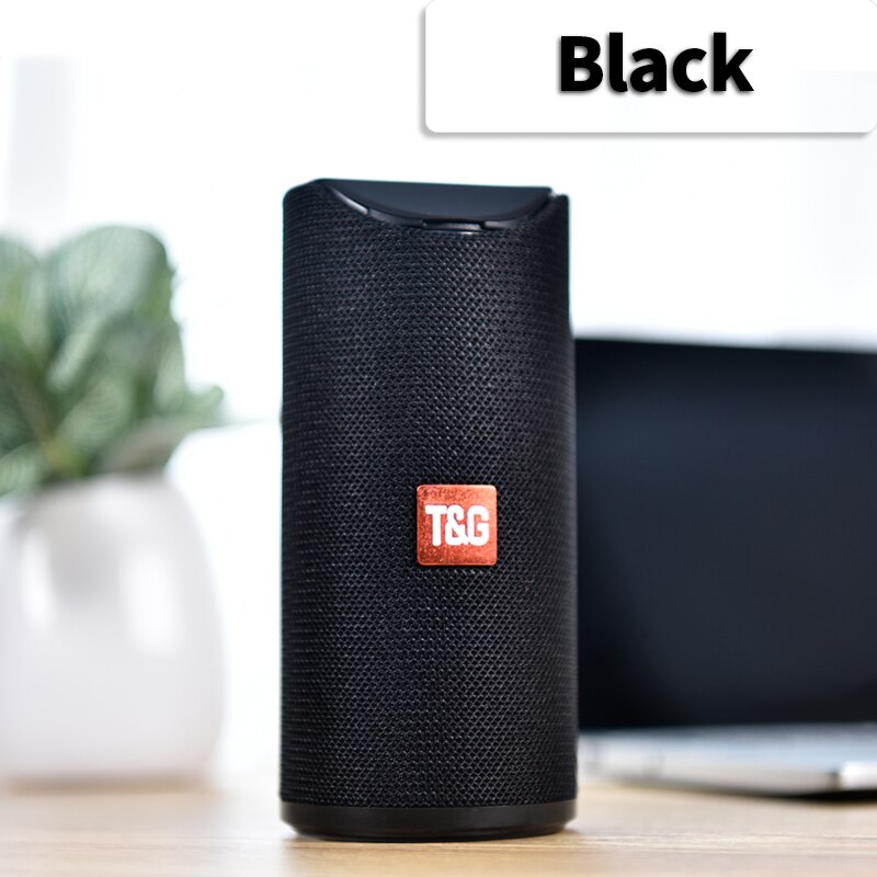 Bluetooth kaiutin kannettava ulkokaiutin langaton mini kolonnistereo musiikki surround-tuki subwoofer älykaiuttimet som: Musta