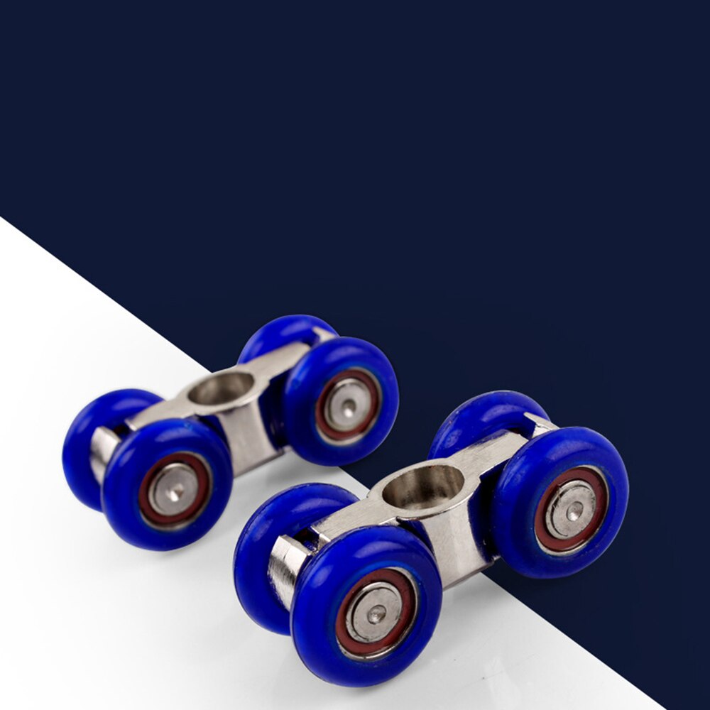 Door Hanging Wheels Furniture Wardrobe Wood Zinc Alloy Sliding Door Hardware Roller Bear