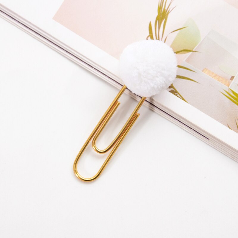 10 pièces/paquet cochon signet dessin animé Kawaii rouleau queue cochon Mini mignon trombone fille bricolage main compte petite broche fournitures de bureau: 10Pcs White
