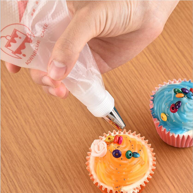 100/50/20 PCS Disposable Pastry Bag S/M/L Confectionery Bags Cake Cream Icing Fondant Decorating Kitchen Baking Piping Bag Tools
