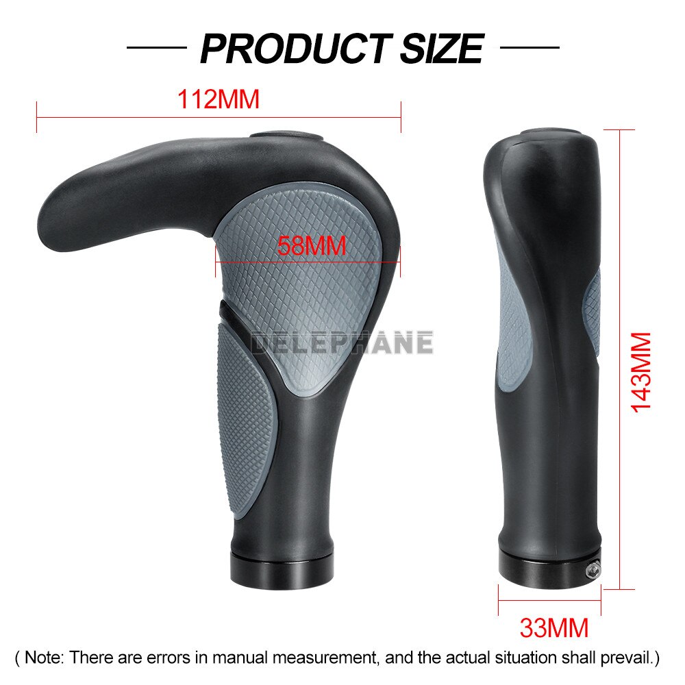 Bike Handlebar Grips Ergonomic Mountain Bike Grips Aluminum Double Lock-on MTB BMX Scooter Downhill Foldable Urban Bicycle Grips