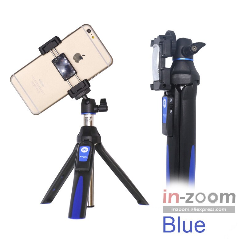 Benro  mk10 kannettava pöytätietokone 4 in 1 laajennettava selfiekeppi live -pidike bluetooth -kaukosäädin iphone gopro huiwei mi -puhelimelle