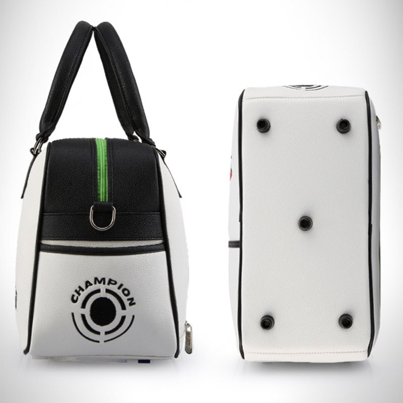 Sacca da golf maschio femmina borsa da golf abbigliamento scarpe borse in PU impermeabili a doppio strato di grande capacità e T8