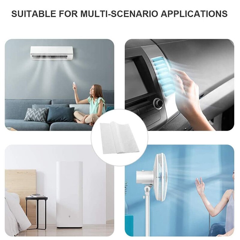 4 pezzi di cotone filtro elettrostatico da 28 pollici X 12 pollici, rete filtrante HEPA PM2.5 per purificatore d&#39;aria Xiaomi Mi