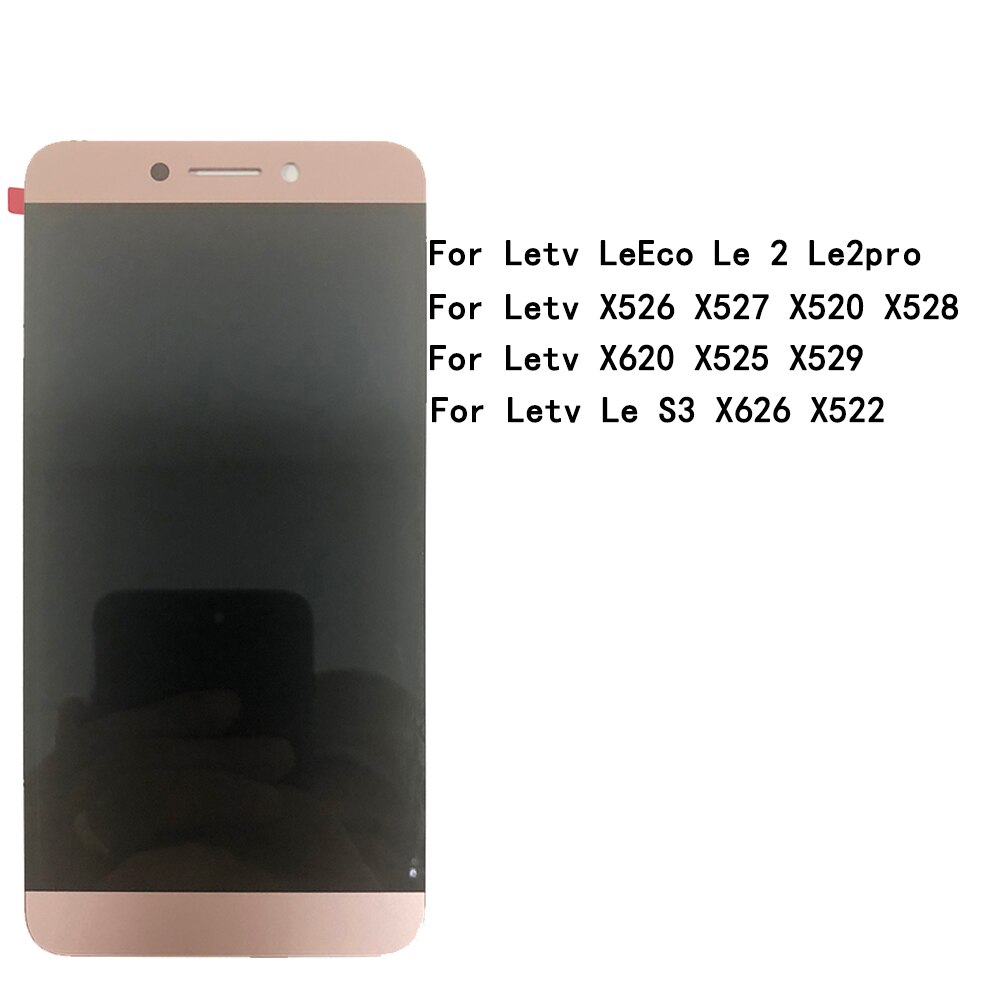 LCD For Letv LeEco Le 2 Le2pro X526 X527 X520 X620 X525 X529 X528 Le S3 X626 X522 Display Screen Touch Digitizer Assembly 5.5": Rose Gold