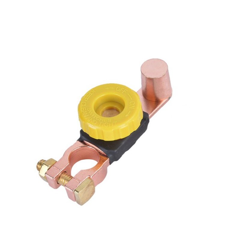 Battery Disconnect Switch Battery Link Terminal Quick Cut Off Switch Cut Master Brass: BLACK