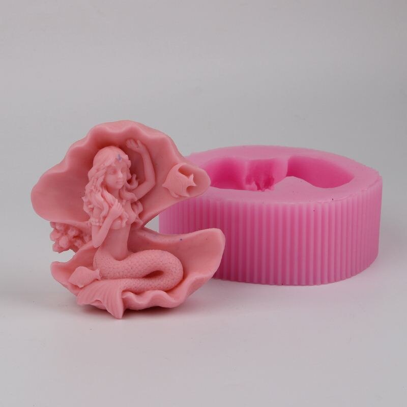 BH004 Mermaid Silicone Molds Soap mould Craft Art Mold cake