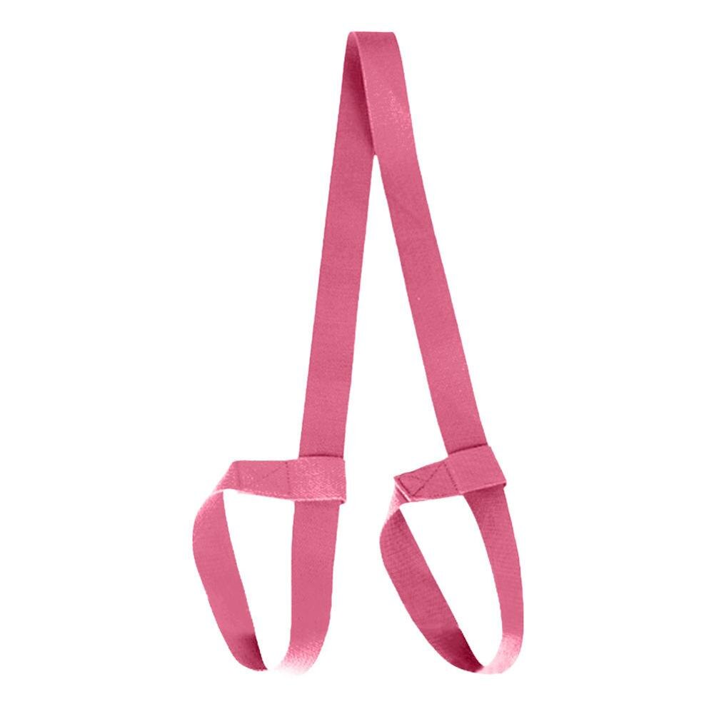 Yoga Mat Riem Riem Verstelbare Sport Sling Schouder Dragen Riem Oefening Stretch Fitness Elastische Yoga Riem: Pink