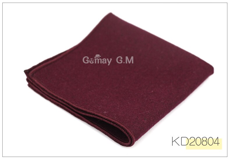 Wool Handkerchief For Men Suit Solid Pocket Square Business Hankies Classic Striped Hanky Plaid Pocket Towel: KD20804