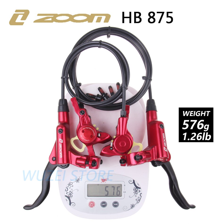 ZOOM-freno de HB-875 para bicicleta de montaña, frenos hidráulicos de 800/1400mm, juego de frenos de disco a presión de aceite para bicicleta de montaña, piezas para bicicleta delantera y trasera
