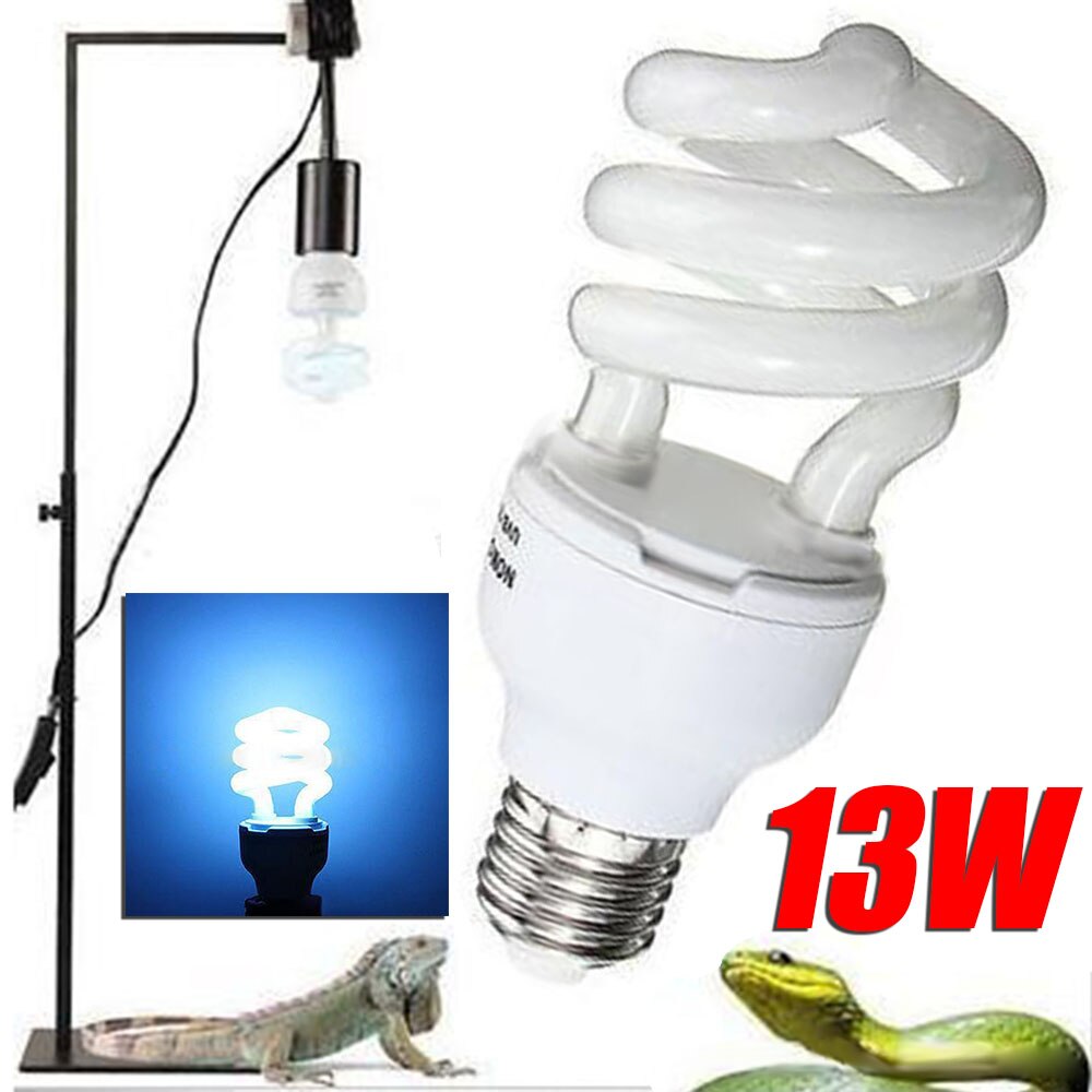 1 Pc Reptiel Ultraviolet Lamp 13W 5.0/10.0 Uvb Compacte Licht Fluorescerende Desert Terrarium Reptiel Lamp: UVB 10.0