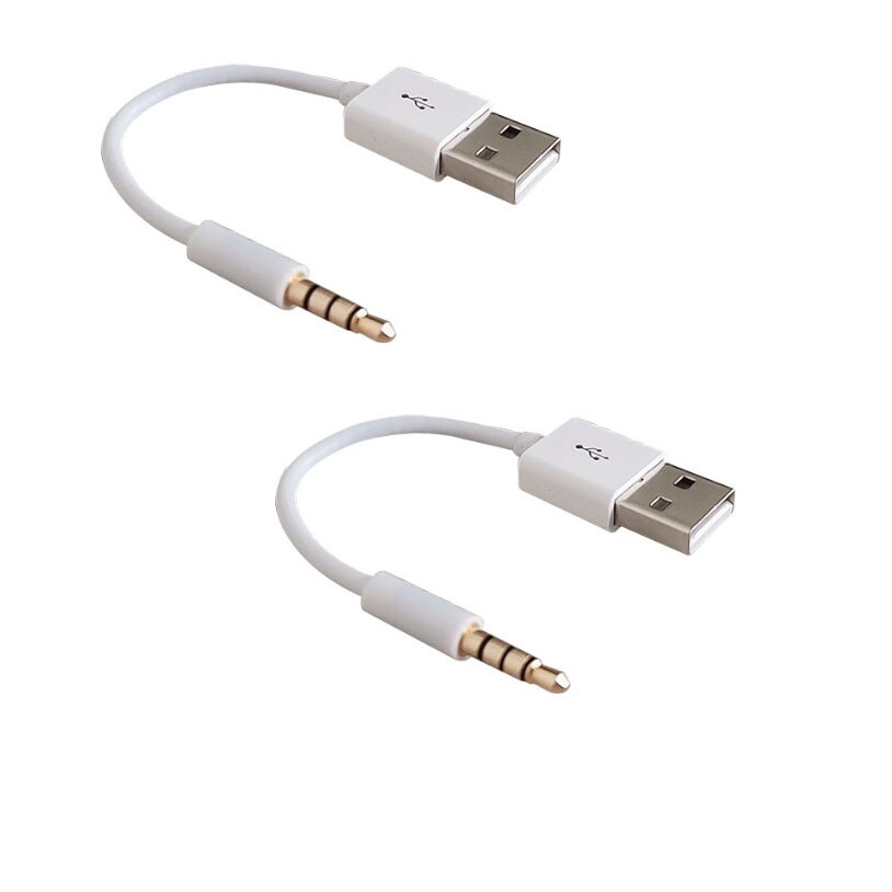 2Pack Usb Charger Data Sync Cable Lead Voor 3rd 4th 5th 6th 7th Gen Ipod Shuffle