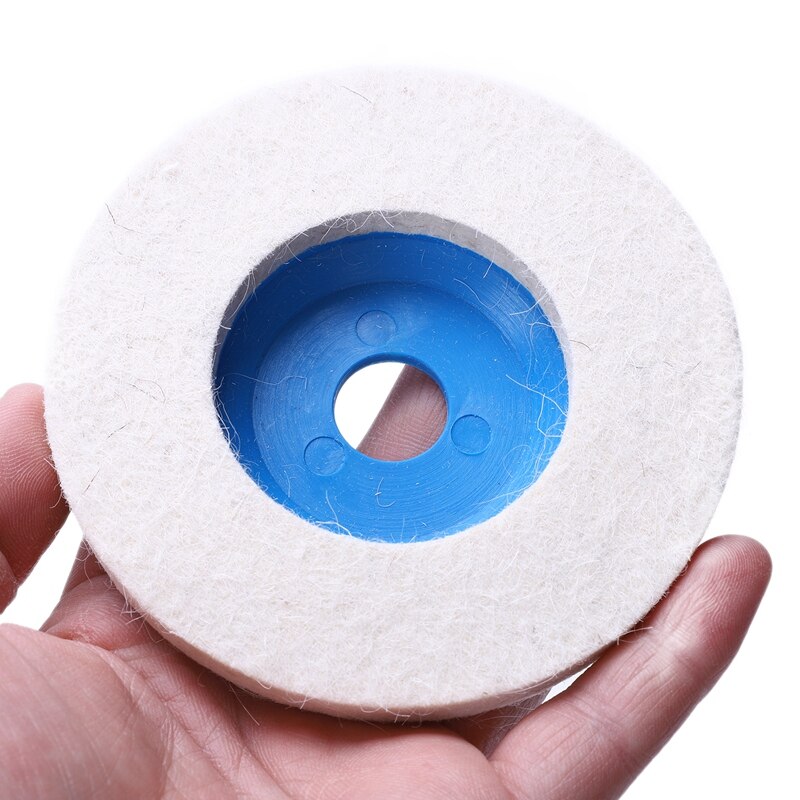 3pcs 100mm 4inch Wool Buffing Grinding Wheel Felt Polishing Discs Pads Set Blue