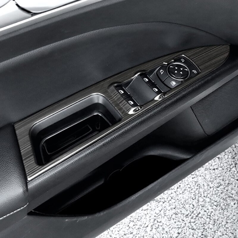 Auto deur armsteun raam glas lift schakelaar knop frame afdekking trim sticker auto accessoires voor ford mondeo