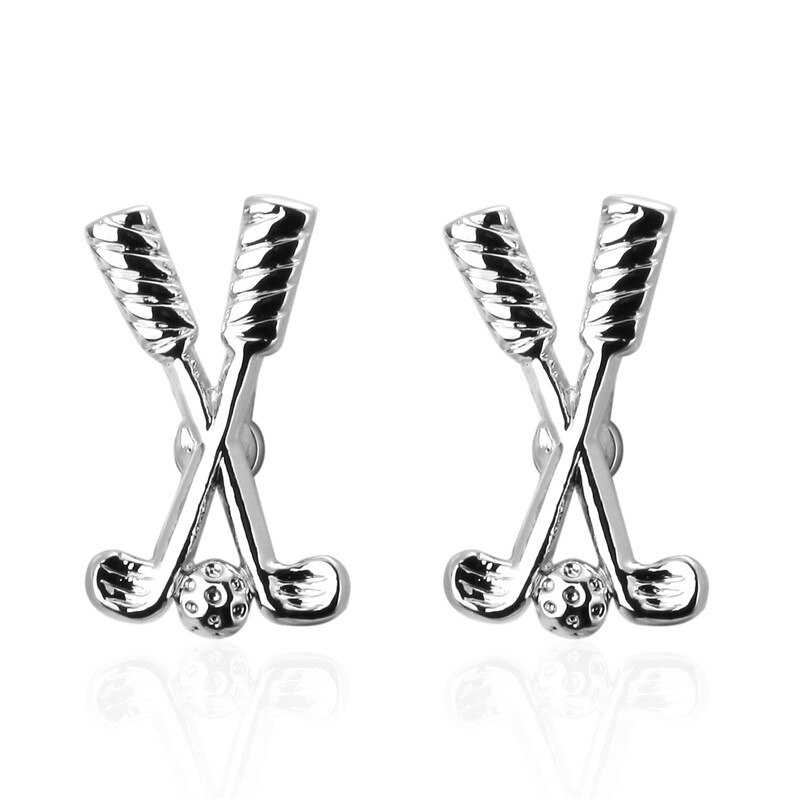 Formale Silber golf Manschettenknopf für Herren Anzüge Tasten Geometrische Hochzeit Manschettenknopf Französisch Bräutigam Hemd Manschette Links