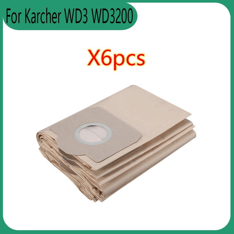 Para Karcher WD3 Premium WD3200 WD 3300 MV3 A2004 A2054 repuestos de aspiradora accesorios bolsa de polvo de repuesto filtro Hepa: Lavanda