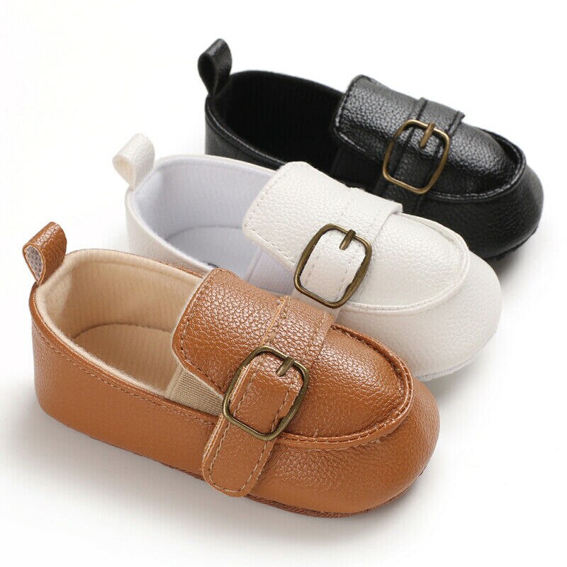 Baby Kleinkind Weiche Sohle PU Leder Anti-Unterhose Schuhe Kleinkind Junge Mädchen Schuhe