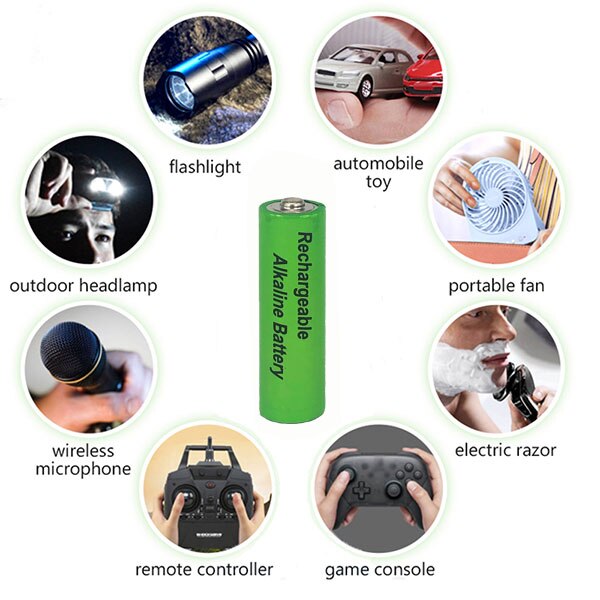 label 4000 MAH AA 1.5 V rechargeable battery,Nouvelles piles alcalines rechargeables,