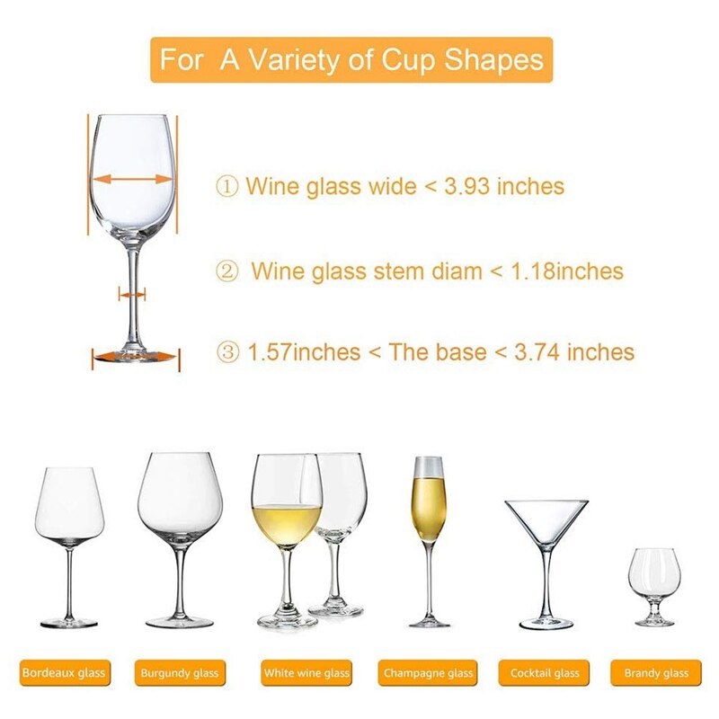 Estante para copa de vino negro soporte de Metal debajo del Gabinete copas de vino organizador de almacenamiento de vasos organizador para Bar Cocina