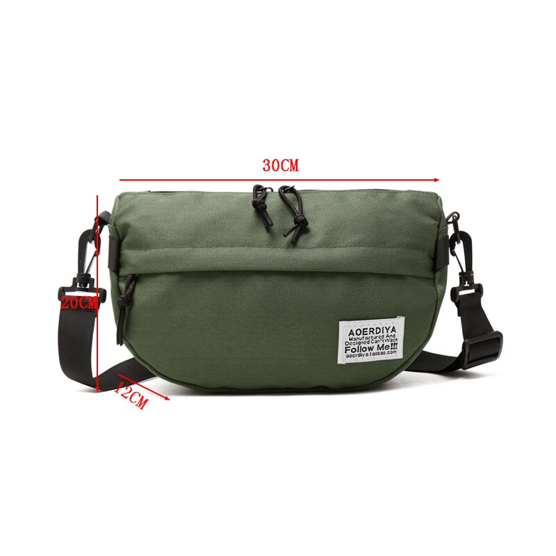 Heren schoudertas met grote capaciteit, heuptas, dames canvas tas, grote heuptas, functionele crossbody tas, banaan heuptas