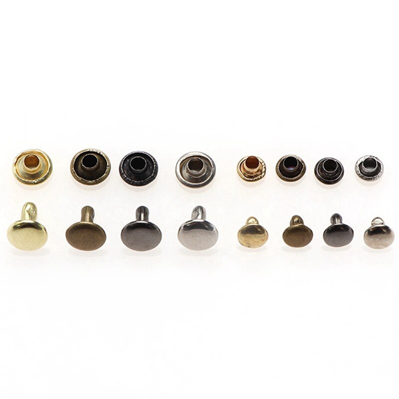 240 juegos de cajas, remaches de doble cara, cuero, remaches de Metal, remaches, clavos de tapa + Kit de herramientas de instalación + alicates