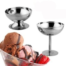 200ml saladebekers, veilige roestvrijstalen ijsbekers en dessertkom