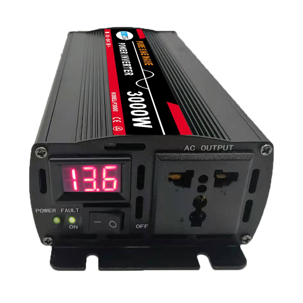 3000W Pure Sine Wave Power Inverter For Solar System/Solar Panel/Home/Outdoor/RV/Camping Wave Power Inverter