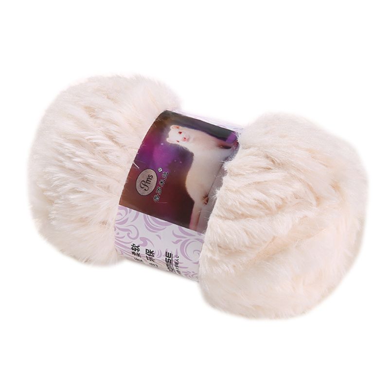50g/ kugle diy fluffy plys tykt strikgarn håndvævet hæklet fløjlstråd: G