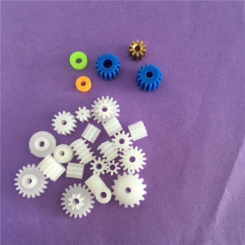 Kit d'engrenages en plastique bricolage | 60 pièces K012Y