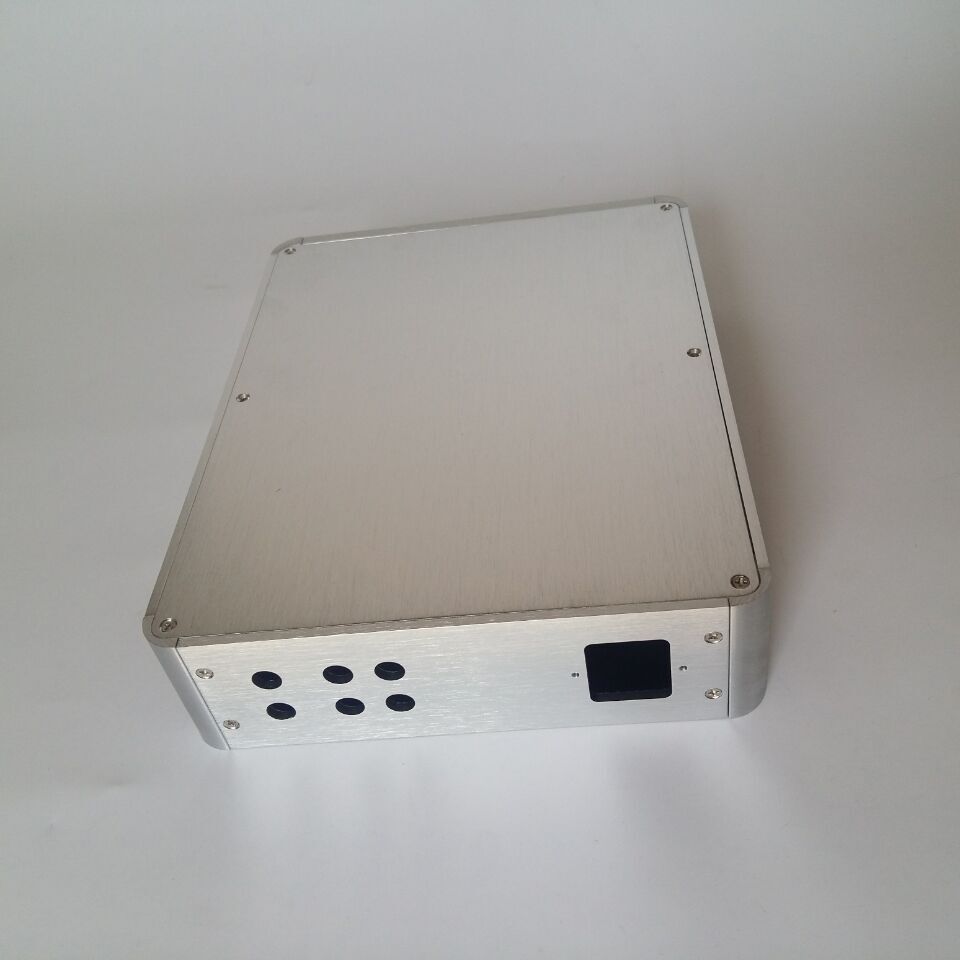BZ2106C Rounded All Aluminum Enclosure Power Amp Chassis Pre-Amp Case DAC Decoder Housing DIY Shell