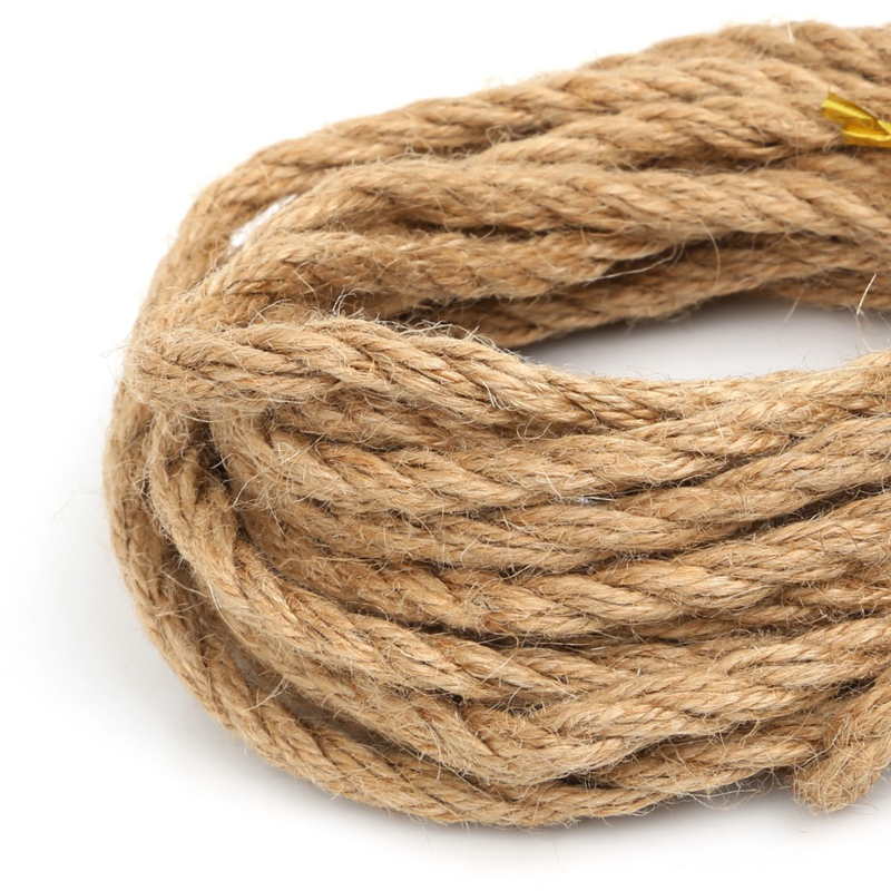 1-14mm Natural Vintage Jute Rope Cord String Twine Burlap Ribbon Crafts Sewing DIY Jute Hemp Gardening Wedding Party Decoration