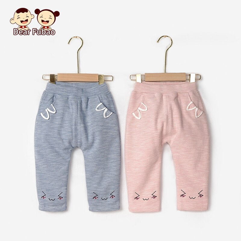 Baby Broek Katoen Winter Dikke Pasgeboren Kids Kinderen Leuke Casual Meisje Jongen Broek Mode Cartoon Warm Elastische Leggings