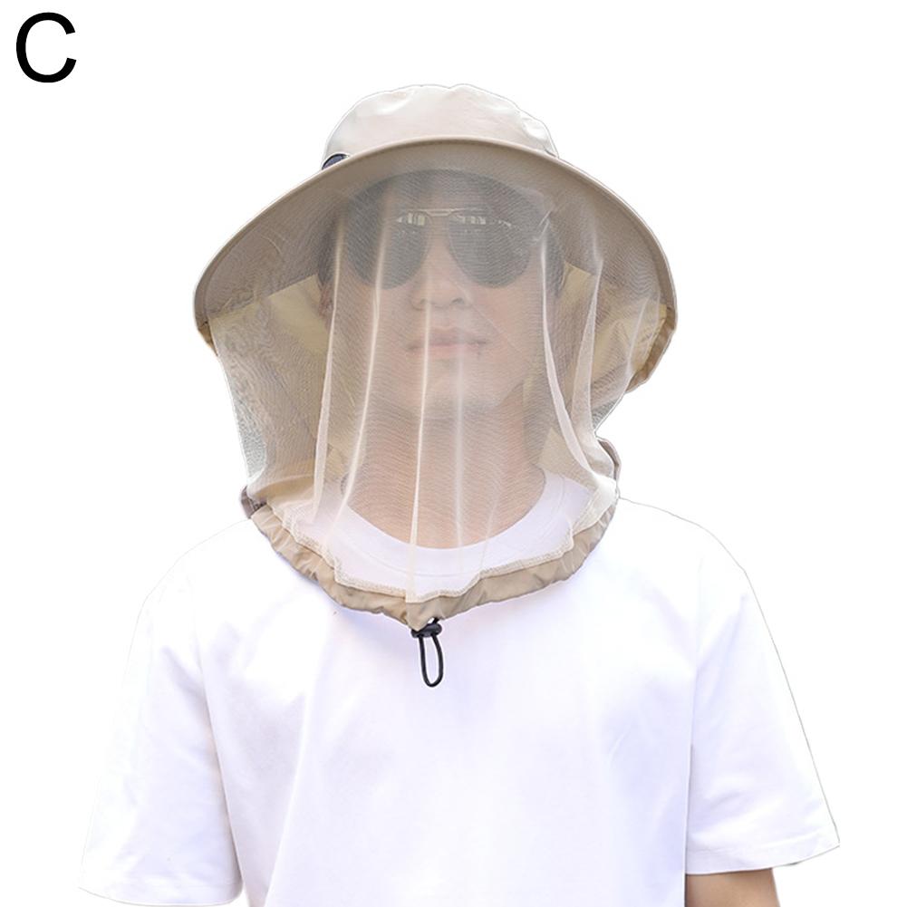Opvouwbare muggenhoed met verborgen net Mesh Repellent Insect Bee Protection Casual Outdoor Zonnebrandcrème Vismuts Panamahoed: HEUBLAUW