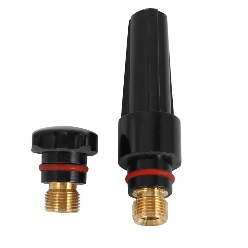 TIG Welding Torches Stubby Gas Lens Collets Alumina Nozzles Back Cap Kit For SR WP 17 18 26 Series 16pcs