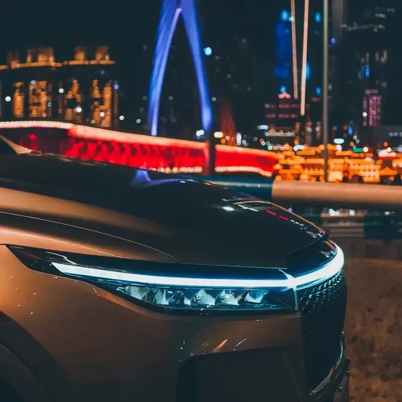 Feu de jour LED DRL pour voiture, avec clignotant, bande lumineuse décorative pour capot de voiture, avec balayage de démarrage, météore dynamique, 12V