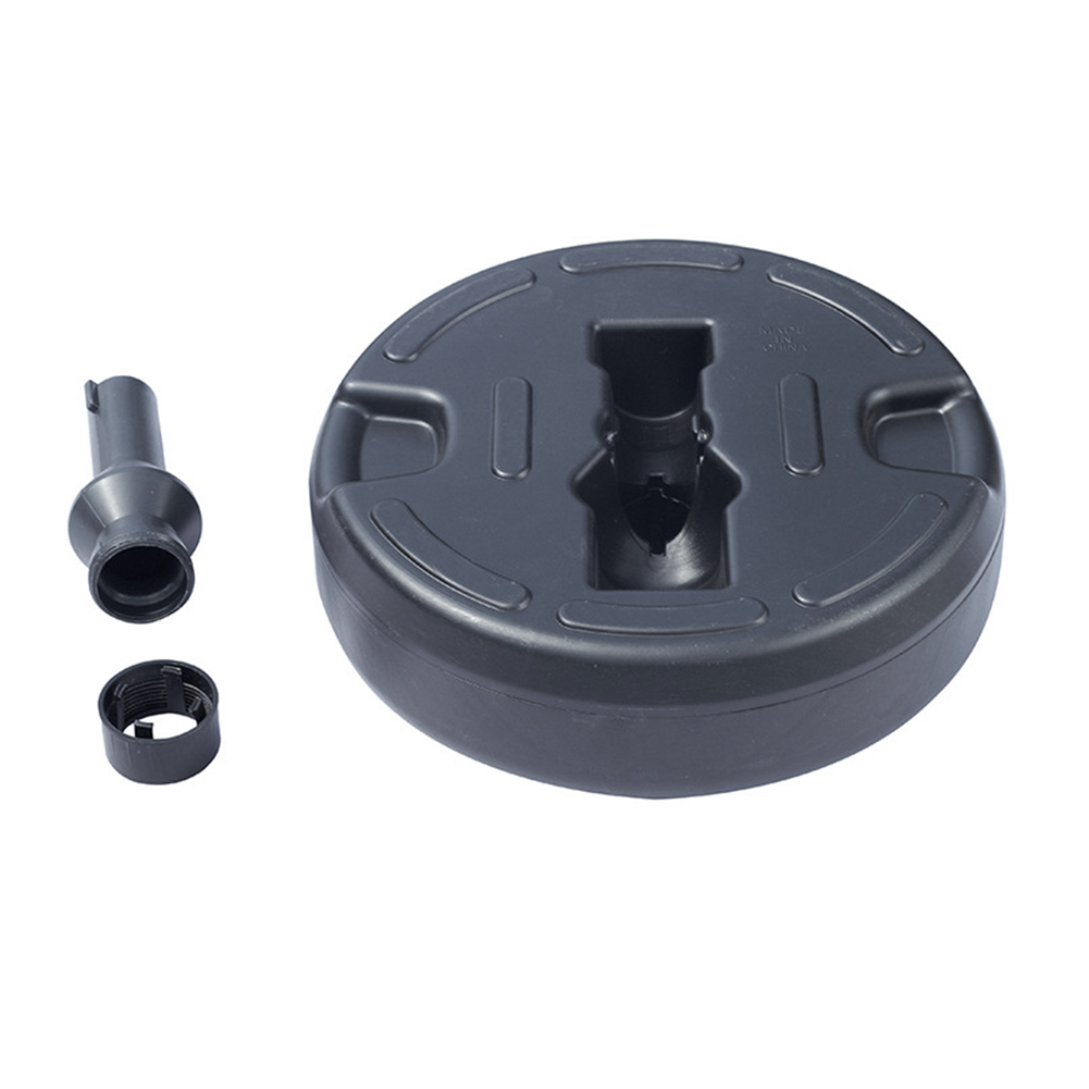 38mm Round sun umbrella base center pillar umbrella base plastic circular water injection garden beach yard umbrella base