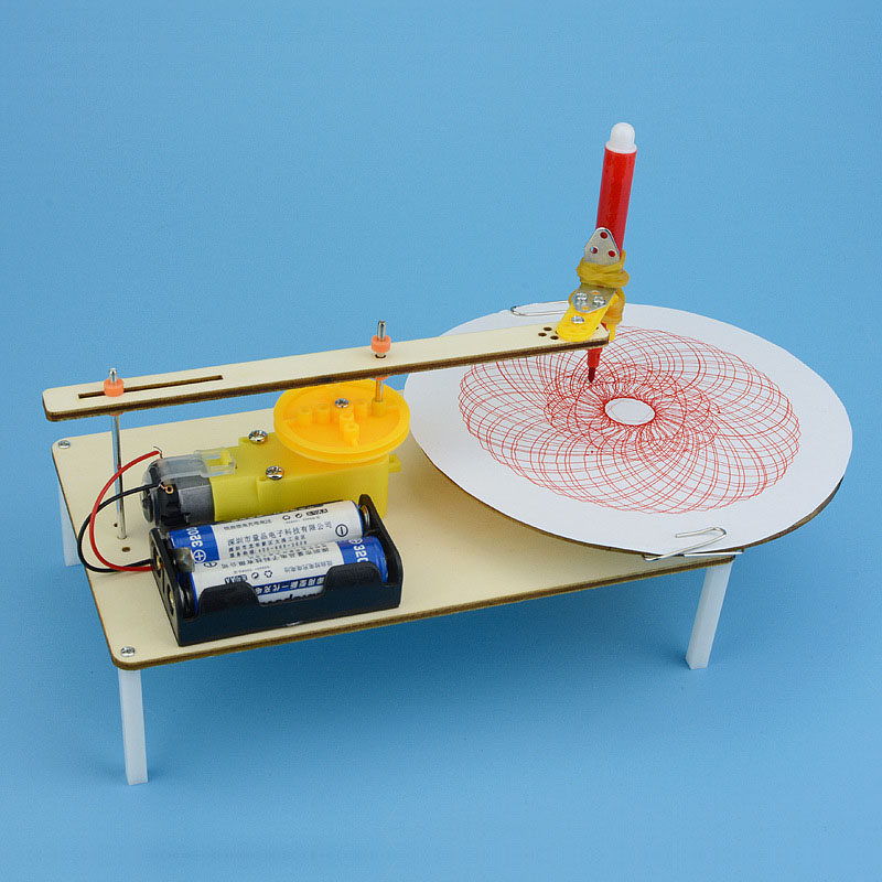 Puzzle de bricolage jouets de peinture solaire enfants, jouet de Graffiti à la main, Science Simple, outils d'expérimentation physique, traceur électrique, 1 pièce