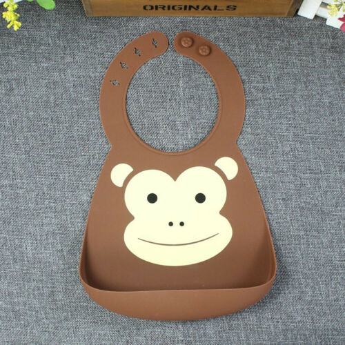 Baby Bib Pasgeboren Baby Jongen Meisje Kinderen Cartoon Slabbetjes Waterdichte Speeksel Voeden Schort Babadore Food Grade Siliconen Slabbetjes 2B04