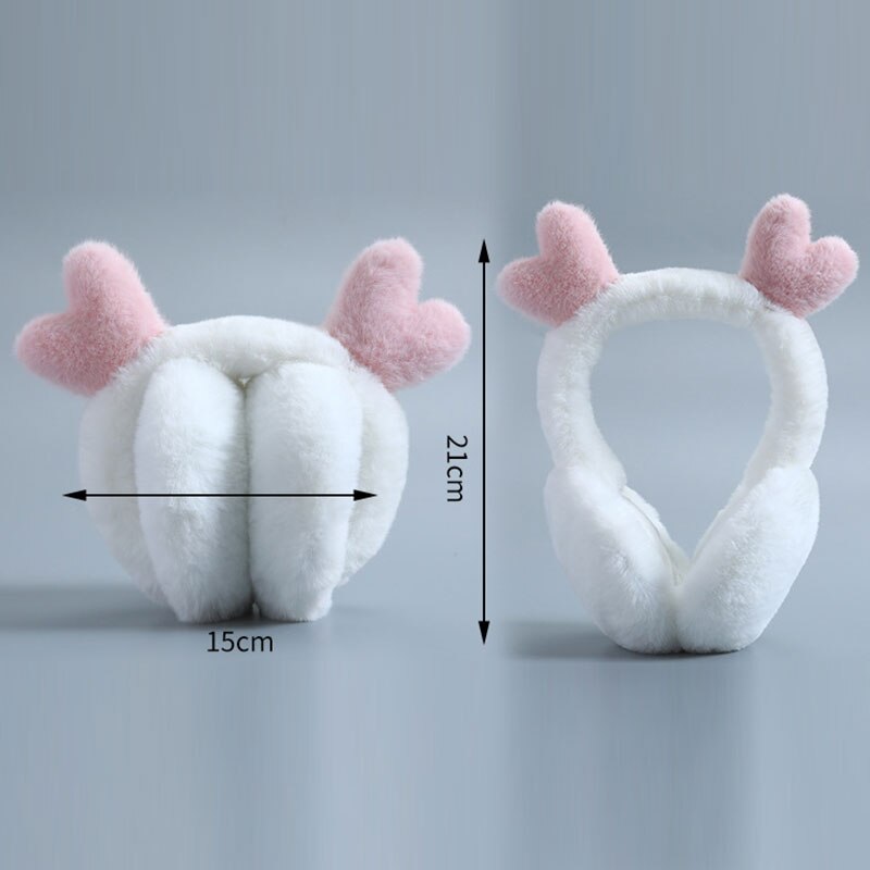 Soft Plush Ear Warmer Winter Warm Earmuffs for Women Men Solid Color Earflap Outdoor Cold Protection Ear-Muffs Ear Cover