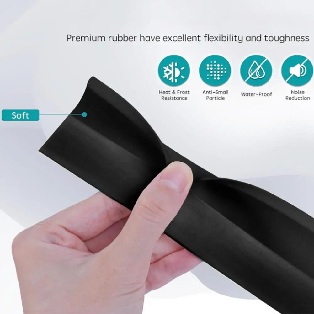 300cm garageportstätningslist dörrkarm gummi tpe-list väderbeständig blockerare tätningsmedel hemfönsterskydd dörrstopp