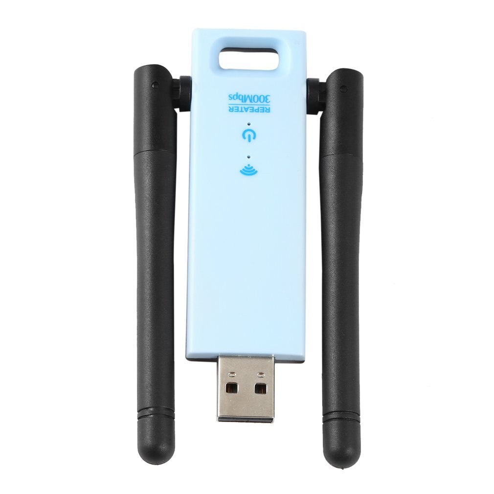 300Mbps USB Wireless WiFi Repeater 2.4Ghz usb wifi router Signal booster with dual Antenna WiFi signal Range Extender