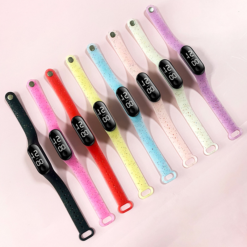 Reloj deportivo para niños y adolescentes, pulsera Digital Led ultraligera con correa de silicona, resistente al agua, Unisex