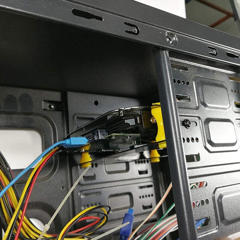 3.5 Inch Hard Disk Shock Absorber Bracket with Mounting Screws for PC Case 3.5 HDD to 5.25 DVD ROM Bay Adapter